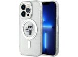 Karl Lagerfeld Klhmp15Lhgkcnot Custodia Rigida Trasparente Per Iphone 15 Pro 6.1 Karl&Choupette Glitter Magsafe