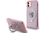Karl Lagerfeld Klhmn61Hmrskcp Iphone 11 / Xr 6.1 RóżOwy/Pink Hardcase Ring Stand Karl&Choupettte Magsafe