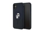Karl Lagerfeld Klhmn61Scmkcrhk Custodia Rigida Per Iphone 11 / Xr 6.1 Czarny/Nero Silicone Karl & Choupette Magsafe