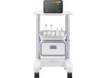 Succebuy Carrello Da Laboratorio A 2 Piani, Carrello Multiuso Con 1 Cassetto E 1 Vassoio Superiore, Carrello Medico Mobile Con Materiale Abs, Carrello Con 4 Ruote Silenziose Per Laboratorio, Clinica, Ospedale, Bianco