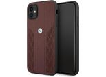 Bmw Custodia Bmhcn61Rsppr Iphone 11 / Xr 6.1 Rosso/Rosso Custodia Rigida In Pelle Curve Perforate