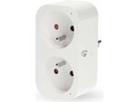 Nedis, Presa Wlan Tipo E 3680W IP21 Smartlife Con Misuratore Di Potenza, Bianco