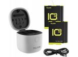 Telesin Allin Box Telesin Waterproof Three-Channel Charger + 2 Batteries For Gopro Hero 12 / Hero 11 / Hero 10 / Hero 9 (GP-BTR-905-GY-B)