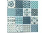 Motivo A Mosaico Geometrico - Autoadesivo - Rivestimenti Murali - Decorazioni Murali - Pannelli Murali Decorativi - Pannelli Murali 3D - Design Murale Autoadesivo - 4 Pezzi 50 X 50 Cm