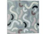 Onde E Linee Astratte - Piastrelle 3D Autoadesive - Pannelli In Pvc E Vinile - Piastrelle Per Cucina E Bagno - Decalcomanie Decorative Per Pareti - 20 Pezzi 20 X 20 Cm