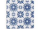 Sfondo Floreale - Piastrelle Autoadesive - Piastrelle In Pvc - Piastrelle In Vinile - Piastrelle Autoadesive 3D - Piastrelle Adesive - Piastrelle Per Cucina E Bagno - 4 Pezzi 50 X 50 Cm