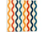 Onde Ritmate - Piastrelle Autoadesive - Piastrelle In Pvc - Piastrelle In Vinile - Piastrelle Autoadesive 3D - Piastrelle Adesive - Piastrelle Per Cucina E Bagno - 4 Pezzi 50 X 50 Cm
