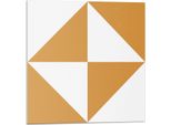 Triangoli Geometrici In Quadrati - Autoadesivo - Rivestimenti Murali - Decorazioni Murali - Pannelli Murali Decorativi - Pannelli Murali 3D - Design Murale Autoadesivo - 4 Pezzi 50 X 50 Cm