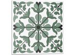 Motivo Vegetale Con Simmetria - Autoadesivo - Rivestimenti Murali - Decorazioni Murali - Pannelli Murali Decorativi - Pannelli Murali 3D - Design Murale Autoadesivo - 4 Pezzi 50 X 50 Cm