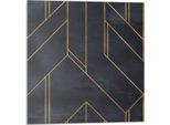 Geometrie Von Linien Und Formen - Selbstklebend - Wandverkleidung - Wandpaneel - Wanddeko - Dekorative Wandpaneele - 3D Wandpaneele - Wandgestaltung Selbstklebend - 4 StüCk 50 X 50 Cm