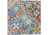 Motivi A Mosaico In Simmetria - Piastrelle Autoadesive - Piastrelle Da Parete - Pannelli Da Parete - Piastrelle Autoadesive Per Bagno - Piastrelle Autoadesive Per Cucina - Carta Da Parati Autoadesiva - Decorazione Murale -20 Unità 20 X 20 Cm