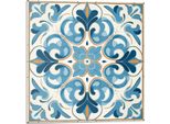 Motivi Vegetali In Simmetria - Autoadesivo - Rivestimenti Murali - Decorazioni Murali - Pannelli Murali Decorativi - Pannelli Murali 3D - Design Murale Autoadesivo - 4 Pezzi 50 X 50 Cm