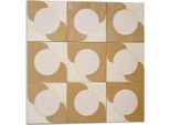 Cerchi E Archi Geometrici - Piastrelle Autoadesive - Piastrelle Da Parete - Pannelli Da Parete - Piastrelle Autoadesive Per Il Bagno - Piastrelle Autoadesive Per La Cucina - Carte Da Parati Autoadesive - Decorazioni Murali - 4 Unità 50 X 50 Cm