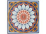 Motivo Floreale Con Dettagli - Autoadesivo - Rivestimenti Murali - Pannello Murale - Decorazione Murale - Pannelli Murali Decorativi - Pannelli Murali 3D - Design Murale Autoadesivo - 4 Pezzi 50 X 50 Cm