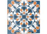 Mandala A Motivi Floreali - Piastrelle 3D Autoadesive - Pannelli In Pvc E Vinile - Piastrelle Per Cucina E Bagno - Decalcomanie Murali Decorative - 20 Pezzi 20 X 20 Cm