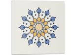 Mandala Con Motivi Floreali - Piastrelle Autoadesive - Piastrelle Da Parete - Pannelli Da Parete - Piastrelle Autoadesive Per Il Bagno - Piastrelle Autoadesive Per La Cucina - Carte Da Parati Autoadesive - Decorazione Murale - 4 Unità 50 X 50 Cm