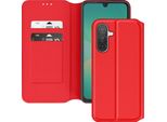 Avizar, Custodia Flip Per Samsung Galaxy A26 Con Portacarte E Supporto Video, Rosso