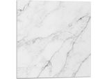Bianco, Marmo Elegante - Autoadesivo - Rivestimento Murale - Rivestimento Murale - Decorazione Murale - Pannelli Murali Decorativi - Pannelli Murali 3D - Design Murale Autoadesivo - 4 Pezzi 50 X 50 Cm
