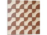 Piastrelle Geometriche Con Motivi - Autoadesive - Rivestimenti Murali - Decorazioni Murali - Pannelli Murali Decorativi - Pannelli Murali 3D - Design Murale Autoadesivo - 4 Pezzi 50 X 50 Cm