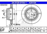Ate Disco Freno Articolo: 24.0120-0154.1