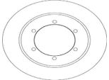 2X Disco Freno Trw DF6790 Per Nissan Cabstar (F24M F24W) NT400 Cabstar (F24F)