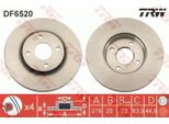 2X Disco Freno Trw DF6520 Per Ford Fiesta Mk5 Hatchback (JH1 JD1 JH3 JD3)