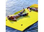 Costway Tappeto Galleggiante Costway Tappeto Galleggiante Water Lounger 270 X 180 X 3,5 Cm Giallo/Blu-Giallo
