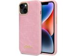 Guess Guhcp14Mhgcrhp Custodia Rigida Per Iphone 14 Plus / 15 Plus 6.7 Rosa/Rosa Collezione Croco