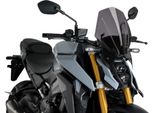 Cupolino Puig Naked Touring Fumè Scuro Omologato Abe Per Suzuki