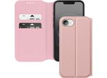 Avizar, Custodia Flip Per Iphone 16E Con Portacarte E Supporto Video, Rosa