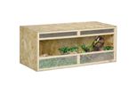 Terrarium für Reptilien Reptil Fütterungsbox mit Netzbelüftung Schiebetür