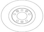 2X Disco Freno Trw DF6667 Per Peugeot 308 Sw Ii 308 Ii 3008 Suv (M_)