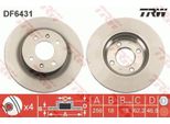2X Disco Freno Trw DF6431 Per Hyundai I20 (Pb Pbt) 46 8 Mm 256 Mm