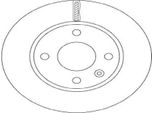 2X Disco Freno Trw DF6783 Per Opel Karl (C16) Per Vauxhall Viva (C16) 41Mm