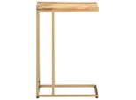 Tavolino 35X45X65 Cm In Legno Massiccio Di Mango