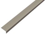 Alberts 499464 Profilo Angolare, Autoadesivo, Alluminio, Design In Acciaio Inox, Scuro, 1000 X 20 X 10 Mm, Set Da 3