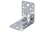 Alberts 335236 Connettore Angolare Per Impieghi Gravosi Con Perlina, Acciaio Inox, 90 X 90 X 65 Mm, Set Da 3