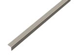 Alberts 488734 Profilo Angolare, Autoadesivo, Alluminio, Design Acciaio Inox, Scuro, 1000 X 15 X 15 Mm