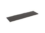 Piano Del Tavolo 200X60X(2-4) Cm In Legno Massiccio Trattato Bordo Albero