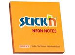 Stick'n Hopax, 76X76 Mm, Arancione Neon, 100 Fogli