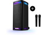 SONY Party-Lautsprecher ULT Tower 9AC + ULT MIC1, schwarz, B:41cm H:91cm T:45,6cm, Lautsprecher