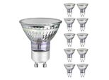 Zmh GU10 Led Bianco Caldo 3W Sostituisce La Lampadina A Incandescenza Da 30W Lampada A Risparmio Energetico 3000K Angolo Di Emissione 110° Spot Non Dimmerabile Lampadina A Riflettore Faretto A Incandescenza Spot Led GU10-10 Pack