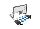 ArtSport Pop-up Fußballtor Goal Master - 2er Set mit Zubehör, 2 Fußballtore Indoor, Garten - Grau