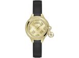 Quarzuhr GUESS CHARMED, schwarz, Armbanduhren, Damen, Armbanduhr, Damenuhr
