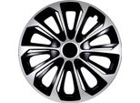 Nrm Strong Duocolor 14 Copriruota Set 4 Pezzi 14 Pollici Nero/Argento