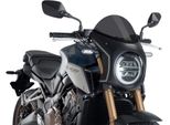 Cupolino Puig Semicarenato Fumè Scuro Omologato Abe Per Honda