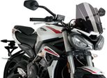 Cupolino Puig Naked Sport Fumè Scuro Omologato Abe Per Triumph