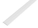 Alberts 488802 Barra Piatta, Autoadesiva, Alluminio, Design Acciaio Inox, Leggera, 1000 X 25 X 2 Mm