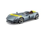 M. Ferrari Linea Di Montaggio, Ferrari Monza SP1, Argento, Scatola A Vetri, 1:24
