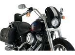 Cupolino Puig Semicarenato Nero Per Harley Davidson Softail Low Rider